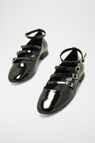 Babies vernis Camille - Noir