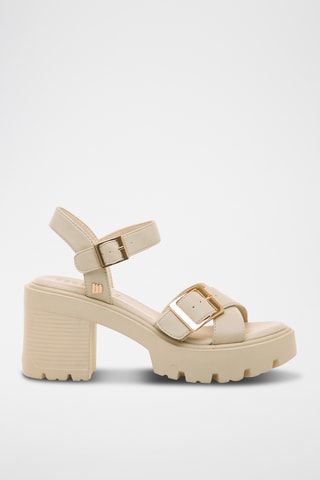 Sandales à talons Emeline - Ecru