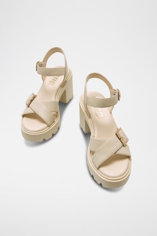 Sandales à talons Emeline - Ecru