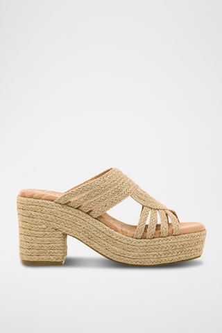 Mules à talons Courtney - Beige