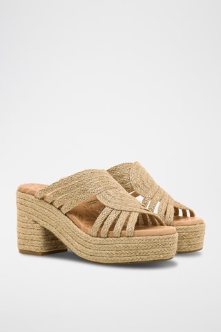 Mules à talons Courtney - Beige