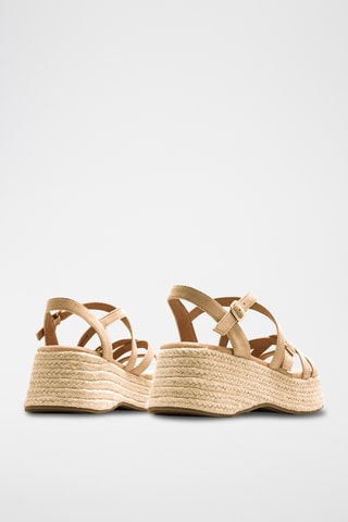 Sandales plateformes Giorgia - Beige