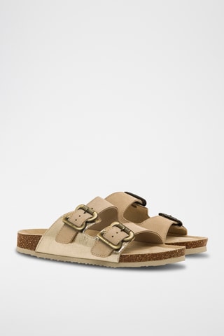 Mules en nubuck Lazy - Beige
