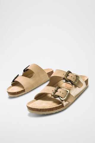 Mules en nubuck Lazy - Beige