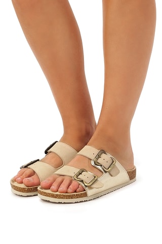 Mules en nubuck Lazy - Beige