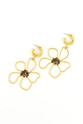 Boucles d'oreilles - 
Doré et noir