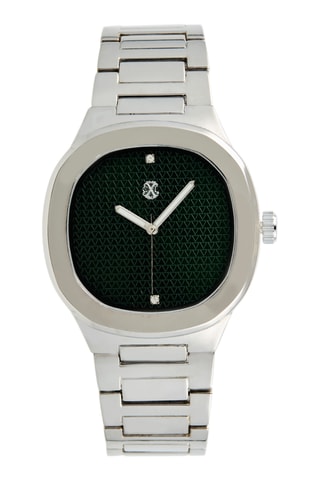 Montre à quartz en alliage - Argenté et vert