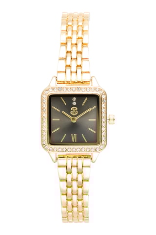 Montre à quartz en alliage - Doré et noir