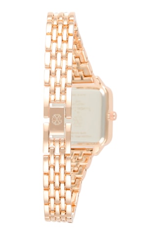 Montre à quartz en alliage - Doré rose et noir