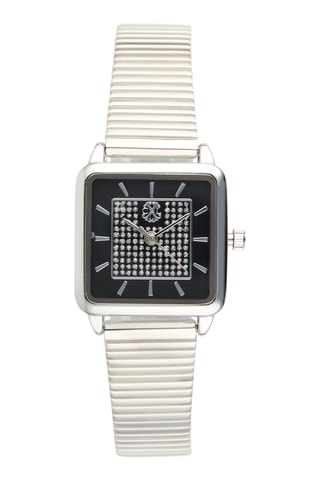 Montre à quartz en alliage - Argenté et noir