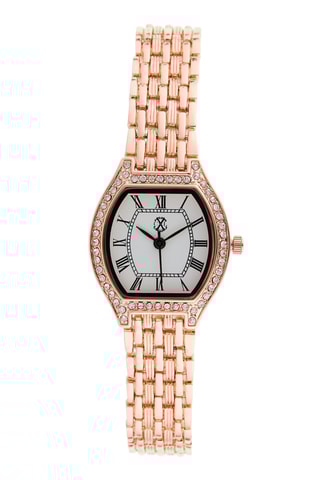 Montre à quartz en alliage - Doré rose