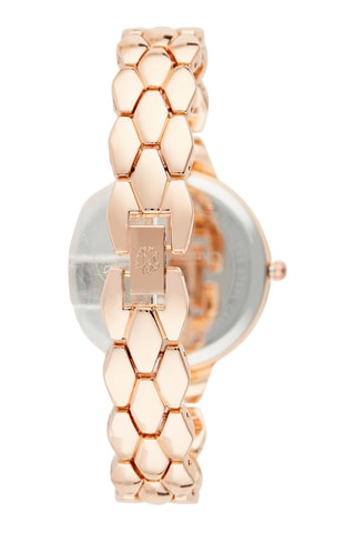 Montre à quartz en alliage - Doré rose