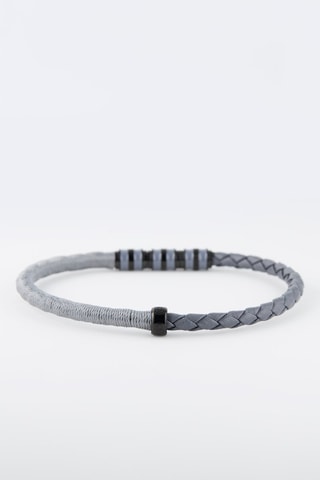 Pulsera - Chapado en ion negro y seda