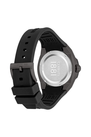 Reloj de cuarzo de caucho - Negro y gris