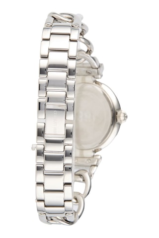 Reloj de cuarzo de acero Elettra - Plateado