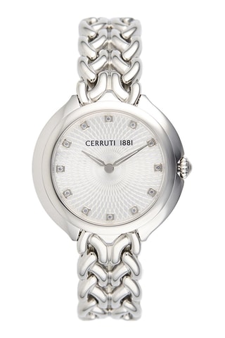 Reloj de cuarzo de acero Maira - Plateado