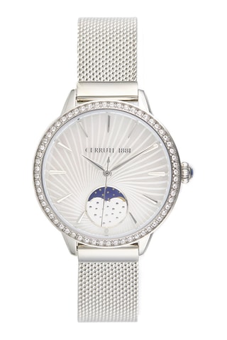 Reloj de cuarzo de acero Rosara - Plateado