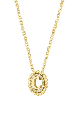 Collar Bianca - Chapado en oro amarillo