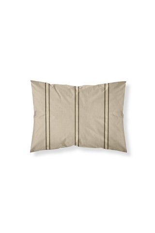 Taie d’oreiller en percale de coton 200 fils/cm² Riola - Marron