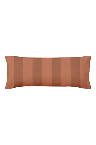 Fronha em percal de algodão 200 fios/cm² Romani - Vermelho-tijolo