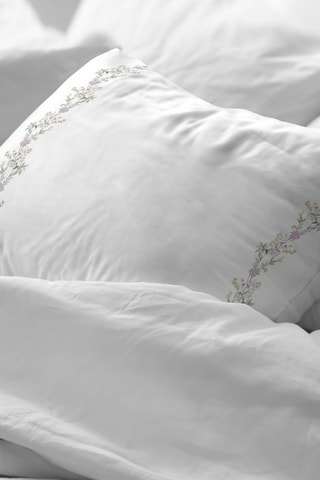 Fronha em percal de algodão 79 fios/cm² Castalla - Branco