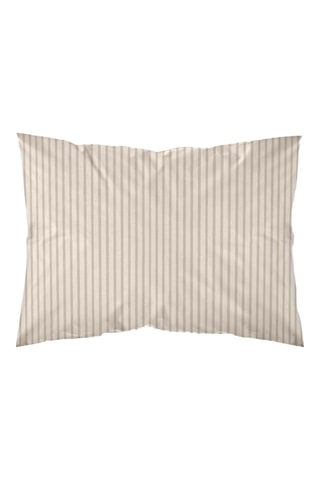 Taie d'oreiller en percale de coton 79 fils/cm² - Beige