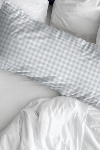 Fronha em percal de algodão 79 fios/cm² Calafat - Azul-claro