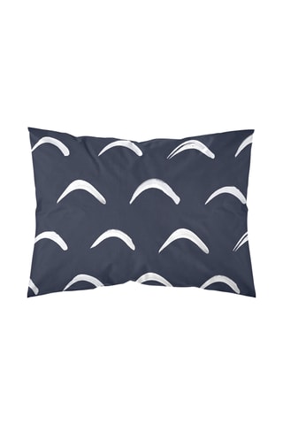 Taie d'oreiller en coton 79 fils/cm² Calella - Bleu marine