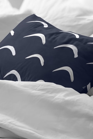 Taie d'oreiller en coton 79 fils/cm² Calella - Bleu marine