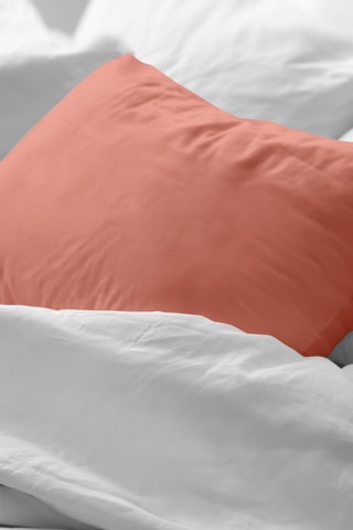 Fronha em percal de algodão 79 fios/cm² - Coral