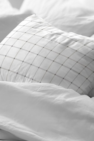 Fronha em percal de algodão 79 fios/cm² Daimus - Cinzento