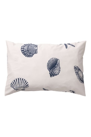 Fronha em percal de algodão 79 fios/cm² Dénia - Azul-cobalto