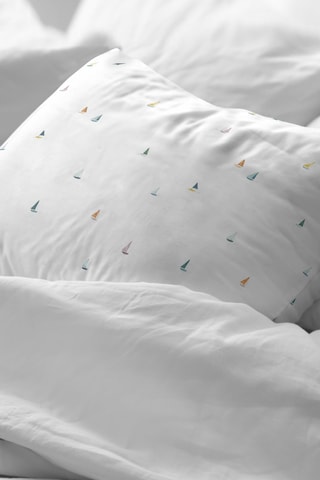 Fronha em percal de algodão 79 fios/cm² Gandia - Branco