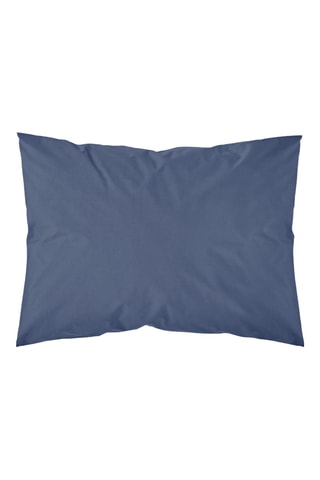 Taie d’oreiller en percale de coton 78 fils/cm² Marino - Bleu marine