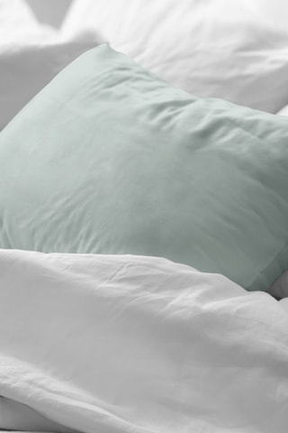 Taie d’oreiller en percale de coton 78 fils/cm² Mint - Vert d’eau