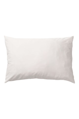 Taie d’oreiller en percale de coton 78 fils/cm² Mojácar - Blanc