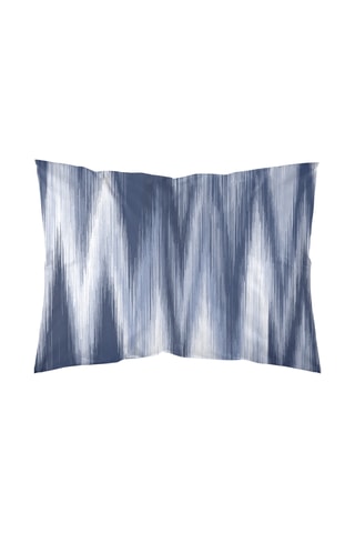 Fronha tie and dye em algodão 79 fios/cm² Algemesi - Azul-marinho e branco