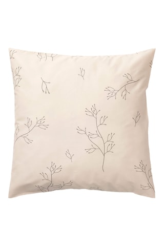 Taie d'oreiller en percale de coton 79 fils/cm² Alzira - Gris clair