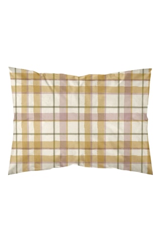 Fronha em percal de algodão 79 fios/cm² Benimodo - Bege e camel