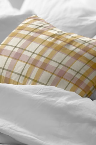 Fronha em percal de algodão 79 fios/cm² Benimodo - Bege e camel