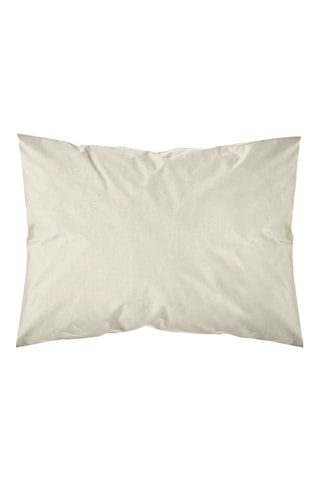 Taie d'oreiller en percale de coton 79 fils/cm² Crudo - Gris clair