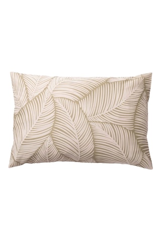 Taie de traversin en percale de coton 79 fils/cm² Nijar - Kaki