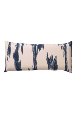 Fronha de travesseiro dip and dye em percal de algodão 79 fios/cm² Mahón - Bege e azul-marinho