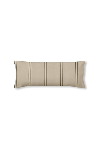 Taie de traversin en percale de coton 200 fils/cm² Riola - Marron