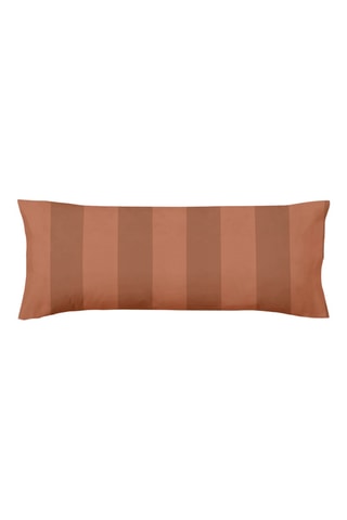 Fronha de travesseiro em percal de algodão 200 fios/cm² Romani - Vermelho-tijolo