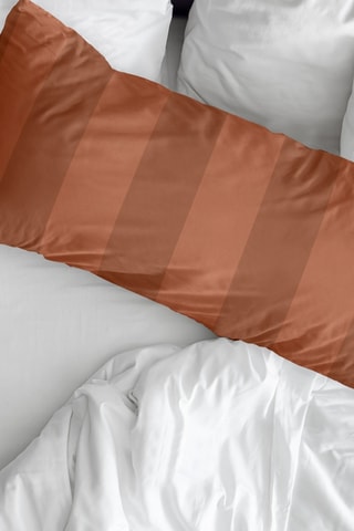 Fronha de travesseiro em percal de algodão 200 fios/cm² Romani - Vermelho-tijolo