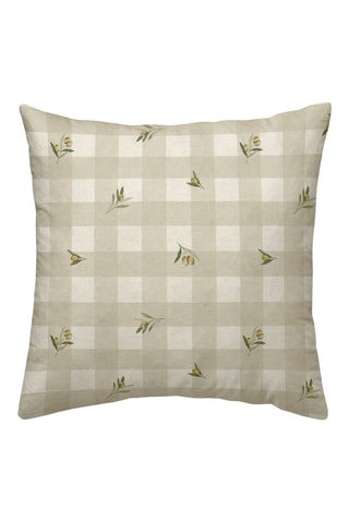 Fronha de travesseiro em percal de algodão 200 fios/cm² Sella - Bege