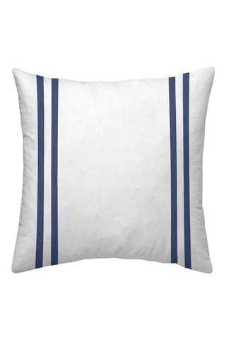 Fronha de travesseiro em percal de algodão 79 fios/cm² Azul - Branco