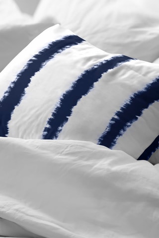 Fronha de travesseiro em algodão 200 fios/cm² Caimari Negativo - Branco