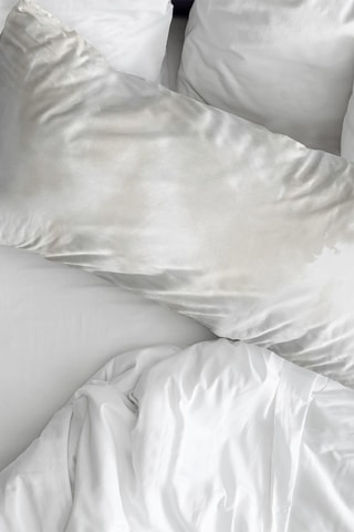 Fronha de travesseiro tie and dye em algodão 200 fios/cm² Naquera - Branco e bege